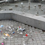 Oštećena fontana Tašmajdan